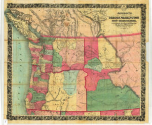 map of Washington Territory