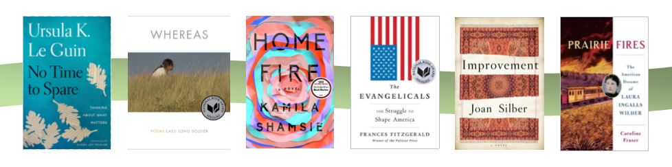 Banner displaying six book covers